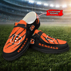 Gleammerch Cincinnati Bengals Personalized Hey Dude Shoes For Men And Women