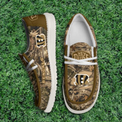 Gleammerch Cincinnati Bengals Personalized Hey Dude Shoes For Men And Women