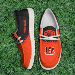 Gleammerch Cincinnati Bengals Personalized Hey Dude Shoes For Men And Women