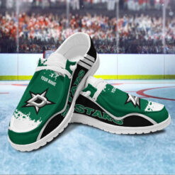 Gleammerch Dallas Stars Personalized Hey Dude Shoes For Men And Women