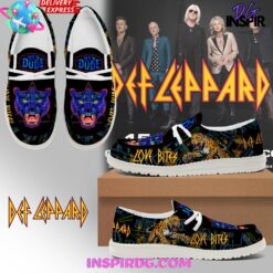 Gleammerch Def Leppard Personalized Personalized Hey Dude Shoes For Men And Women