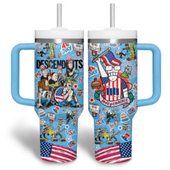 Gleammerch Descendents Custom Stanley Quencher 40oz Stainless Steel Tumbler With Handle