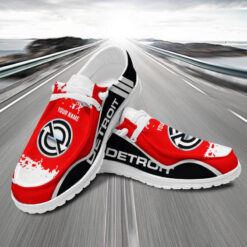 Gleammerch Detroit Diesels Personalized Hey Dude Shoes For Men And Women