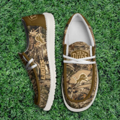 Gleammerch Detroit Lions Personalized Hey Dude Shoes For Men And Women