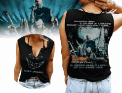 Gleammerch Disturbed Women's V-neck Tank Top