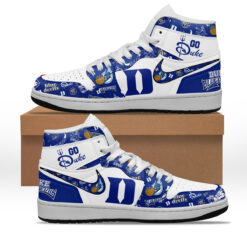 Gleammerch Duke Blue Devils AJ1 High Sneakers Shoes For Men And Women
