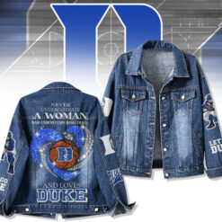 Gleammerch Duke Blue Devils Denim Jacket Gift For Fans