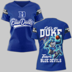 Gleammerch Duke Blue Devils V-neck T-Shirt Gift For Fan
