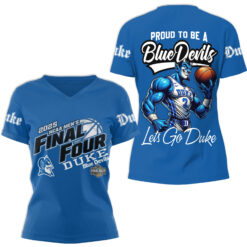 Gleammerch Duke Blue Devils V-neck T-Shirt Gift For Fan