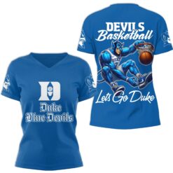 Gleammerch Duke Blue Devils V-neck T-Shirt Gift For Fan