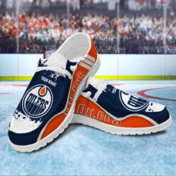 Gleammerch Edmonton Oilers Personalized Hey Dude Shoes For Men And Women