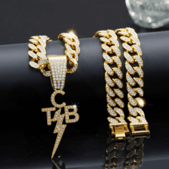 Gleammerch Elvis Presley Necklace Bling Gifts For Fans