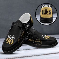 Gleammerch Elvis Presley Personalized Hey Dude Shoes For Men And Women