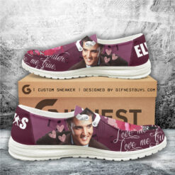 Gleammerch Elvis Presley Personalized Hey Dude Shoes For Men And Women