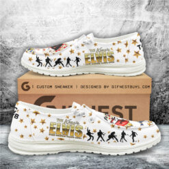 Gleammerch Elvis Presley Personalized Hey Dude Shoes For Men And Women