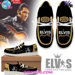Gleammerch Elvis Presley Personalized Personalized Hey Dude Shoes For Men And Women