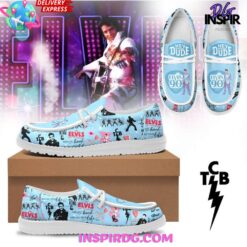 Gleammerch Elvis Presley Personalized Personalized Hey Dude Shoes For Men And Women