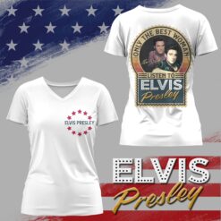 Gleammerch Elvis Presley V-neck T-Shirt Gift For Fan