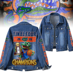 Gleammerch Florida Gators Denim Jacket Gift For Fans
