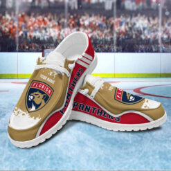Gleammerch Florida Panthers Personalized Hey Dude Shoes For Men And Women