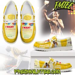 Gleammerch Freddie Mercury Personalized Personalized Hey Dude Shoes For Men And Women