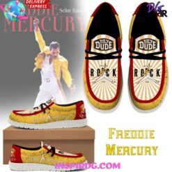 Gleammerch Freddie Mercury Personalized Personalized Hey Dude Shoes For Men And Women