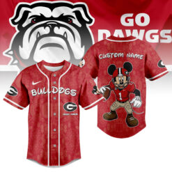 Gleammerch Georgia Bulldogs Baseball Jersey Gift For Fans