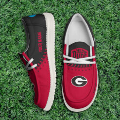 Gleammerch Georgia Bulldogs Personalized Hey Dude Shoes For Men And Women