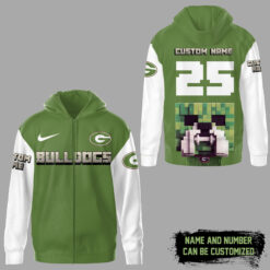 Gleammerch Georgia Bulldogs Zip Hoodie Gift For Fan