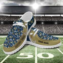 Gleammerch Georgia Tech Yellow Jackets Personalized Hey Dude Shoes For Men And Women
