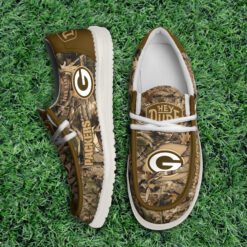 Gleammerch Green Bay Packers Personalized Hey Dude Shoes For Men And Women