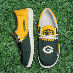 Gleammerch Green Bay Packers Personalized Hey Dude Shoes For Men And Women