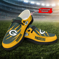 Gleammerch Green Bay Packers Personalized Hey Dude Shoes For Men And Women