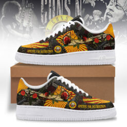 Gleammerch Guns N' Roses Air Low-Top Sneakers Shoes For Men And Women