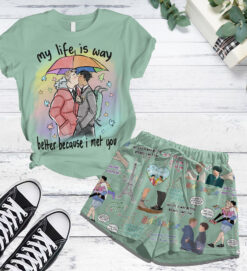 Gleammerch Heartstopper Short Pajamas Set