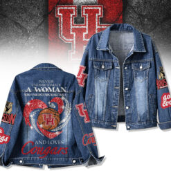 Gleammerch Houston Cougars Denim Jacket Gift For Fans