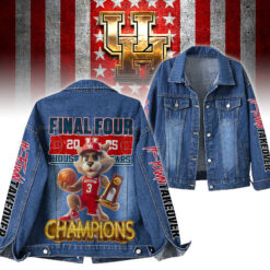 Gleammerch Houston Cougars Denim Jacket Gift For Fans