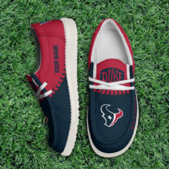 Gleammerch Houston Texans Personalized Hey Dude Shoes For Men And Women