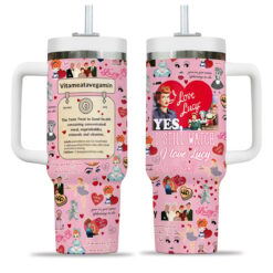 Gleammerch I Love Lucy Custom Stanley Quencher 40oz Stainless Steel Tumbler With Handle