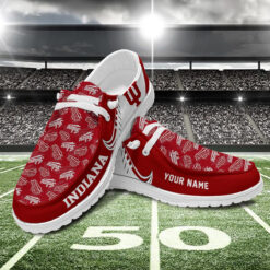 Gleammerch Indiana Hoosiers Personalized Hey Dude Shoes For Men And Women
