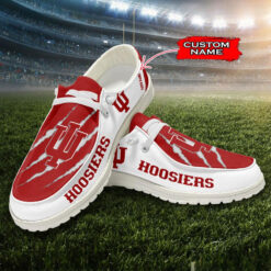 Gleammerch Indiana Hoosiers Personalized Hey Dude Shoes For Men And Women