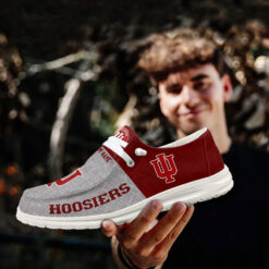 Gleammerch Indiana Hoosiers Personalized Hey Dude Shoes For Men And Women