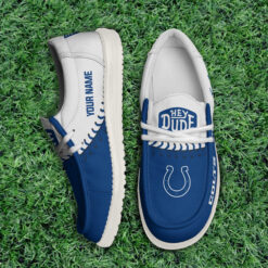Gleammerch Indianapolis Colts Personalized Hey Dude Shoes For Men And Women