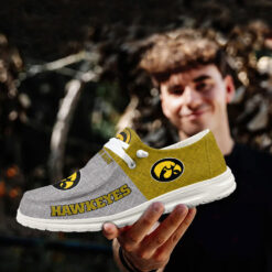 Gleammerch Iowa Hawkeyes Personalized Hey Dude Shoes For Men And Women