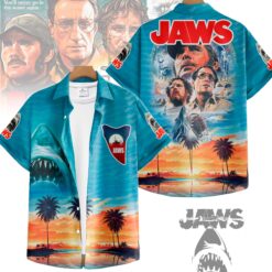 Gleammerch Jaws Movies Hawaiian Shirt Gifts For Fans