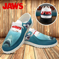 Gleammerch Jaws Personalized Hey Dude Shoes For Men And Women