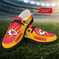 Gleammerch Kansas City Chiefs Personalized Hey Dude Shoes For Men And Women