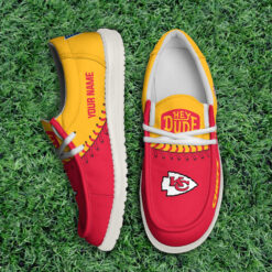 Gleammerch Kansas City Chiefs Personalized Hey Dude Shoes For Men And Women