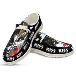 Gleammerch Kiss Band Personalized Hey Dude Shoes For Men And Women