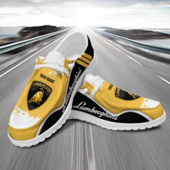 Gleammerch Lamborghinis Personalized Hey Dude Shoes For Men And Women